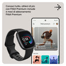 Smartwatch per il fitness Fitbit Versa 4 con GPS integrato, fino a 6 giorni di autonomia e compatibile con iOS 15 & Android OS 9.0, Nero / Alluminio grigio grafite Fitbit