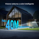 EZVIZ 8MP (4MP+4MP) Telecamera WiFi Esterno con Doppia Lente, Telecamera per Esterni a 360°, Visione Notturna a Colori, Rilevamento Persone/Veicoli, Audio Bidirezionale, Impermeabile, C90 Dual EZVIZ