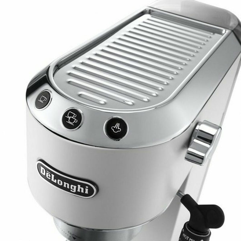 Caffettiera Express a Leva DeLonghi EC 685.W 1300 W Bianco Nero Argentato 1300 W 15 bar 1,1 L-1