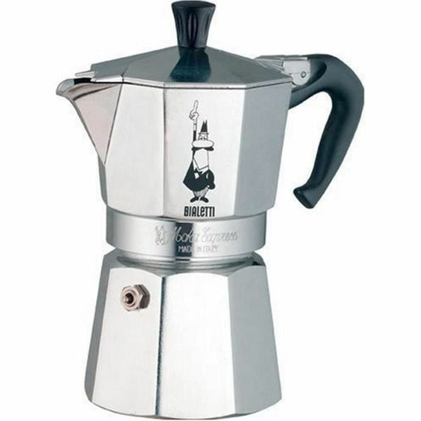 Caffettiera Italiana Bialetti Moka Express Alluminio Argentato-0