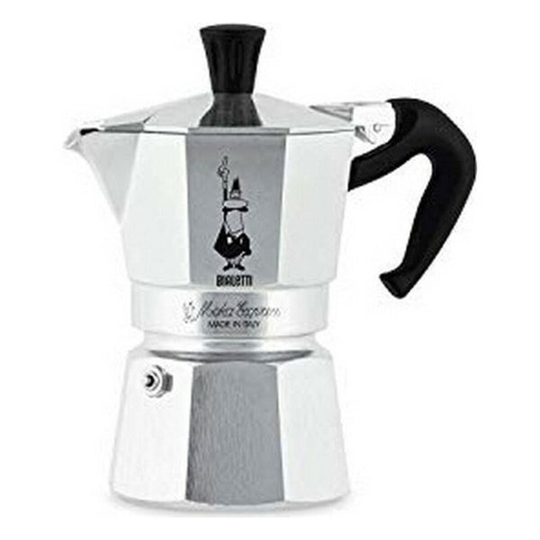 Caffettiera Italiana Bialetti Moka Express Alluminio 2 Tazze-0