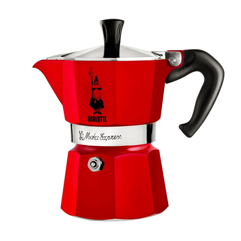 Caffettiera Italiana Bialetti Rosso Alluminio 50 ml 1 Tazza-0