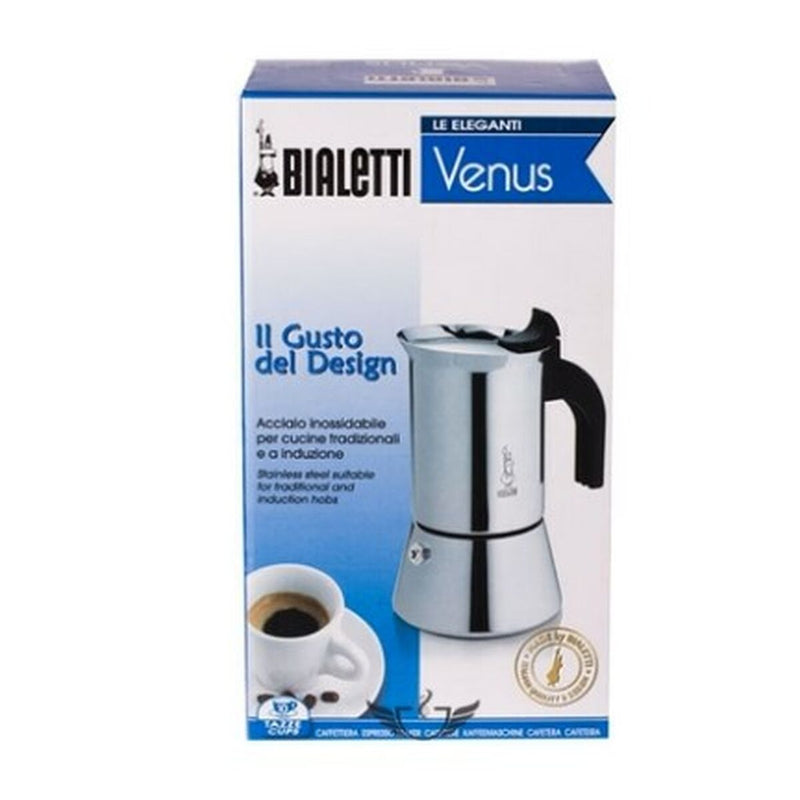 Caffettiera Italiana Bialetti New Venus Argentato Acciaio inossidabile 240 ml 6 Tazze-1