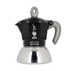 Caffettiera Italiana Bialetti Moka Induction Nero Acciaio inossidabile Alluminio 100 ml 2 Tazze-0