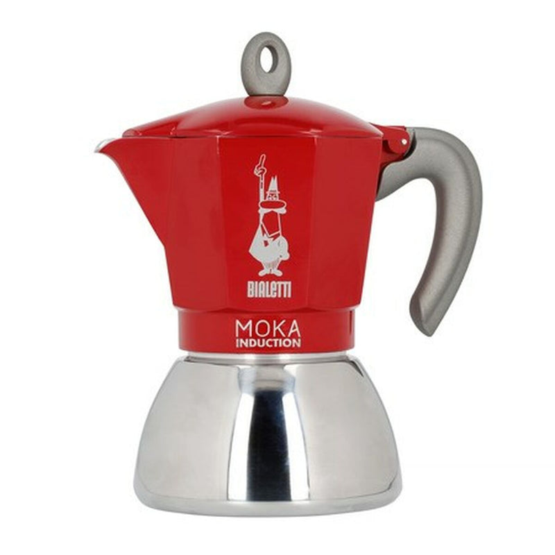 Caffettiera Italiana Bialetti Moka Induction Nero Acciaio inossidabile Alluminio 300 ml 6 Tazze-0