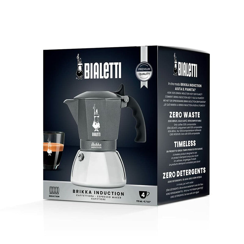 Cafettiera Italiana Bialetti Brikka Alluminio-1