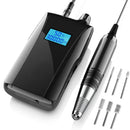 Beloving Trapano portatile per unghie, 30.000 giri/min, professionale, ricaricabile, con display di velocità, fasce abrasive e punte, per unghie in gel acrilico per manicure, pedicure, uso domestico e