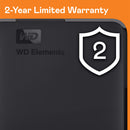 WD 2TB Elements Hard Disk Esterno Portatile, USB 3.2 Gen 1 SuperSpeed/USB 3.0, Espandibilità plug-and-play, Formatto per Windows, Nero
