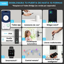 Tedee GO2 Alu - Serratura intelligente retrofit per porta, serratura digitale con blocco automatico e app, sicurezza Smart lock accesso senza chiave tedee