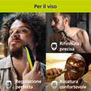 Philips OneBlade QP2834/31 - Regolabarba elettrico 360 autentico, per viso nuovo con scatola danneggiato Philips