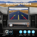 Autoradio 1 DIN con schermo con Carplay ＆ Android Auto, 7 Pollici Touchscreen Stereo Auto, Mirror Link, FM/AUX/EQ, Microfono, Telecamera di backup LSLYA