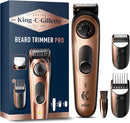 Gillette King C. RASOIO ELETTRICO BARBA PRO, Selettore di PRECISIONE, CURA BARBA UOMO, 40 BRAUN