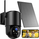 Telecamera WiFi Esterno Senza Fili: 2K Telecamera Wi-Fi Esterno Batteria 360° PTZ Telecamera Esterna con Pannello Solare Videocameras di Sorveglianza Solare PIR di Movimento Visione Notturna a Colori ezviz