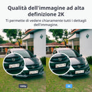 SwitchBot Telecamera di sicurezza wireless 2K, impermeabile per esterni con funzionamento a batteria da 10000 mAh, visione notturna a colori, rilevamento del movimento AI umano/animale, compatibile SwitchBot