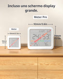 SwitchBot Bluetooth Stazione Meteorologica con IP65 Sensore Esterno, Display con Data e Ora, Esportazione Gratuita di Dati, Temperatura e Umidità, Sensore di Rugiada/VPD/Umidità Assoluta SwitchBot