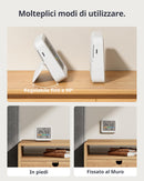 SwitchBot Bluetooth Stazione Meteorologica con IP65 Sensore Esterno, Display con Data e Ora, Esportazione Gratuita di Dati, Temperatura e Umidità, Sensore di Rugiada/VPD/Umidità Assoluta SwitchBot