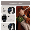 Smartwatch per il fitness Fitbit Versa 4 con GPS integrato, fino a 6 giorni di autonomia e compatibile con iOS 15 & Android OS 9.0, Nero / Alluminio grigio grafite Fitbit