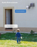 COCOCAM 2K Telecamera Wi-Fi Esterno Solare, PTZ Senza Fili con AI Rilevamento Umano, Visione Notturna a Colori, Audio Bidirezionale, Supporto Alexa, 2,4GHz, Cloud (Bianca) COCOCAM