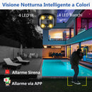 DIDseth 3G/4G LTE Telecamera con SIM 4G da Esterno, HD 2MP Telecamera Esterno con SIM, 355°&90° PTZ, Visione Notturna a Colori 30M,Rilevamento di Persone e Movimento,Localizzazione Automatica, IP66 DIDseth