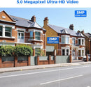 Hiseeu 5MP 360° Telecamera wifi Esterno con Visione Notturna a Colori,5MP PTZ 5X Zoom Digitale IP telecamera di Sorveglianza,Audio Bidirezionale,Tracciamento Automatico,Rilevamento del Umano,IP66 Hiseeu