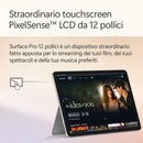 Microsoft Surface Pro | Copilot+ PC | LCD Touchscreen 12” | Snapdragon® X Plus | 16GB di RAM | 256GB di memoria | Ultimo modello | Platino
