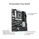 ASUS Prime B760-PLUS D4, Scheda Madre Intel LGA 1700 ATX, DDR4, PCIe 5.0, 3 slot PCIe 4.0M.2, Realtek 2.5Gb Ethernet, SATA 6 Gbps, USB 3.2 Gen 2 Type-C, Thunderbolt USB4, Aura Sync, Nero ASUS