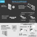 Tedee GO2 Alu - Serratura intelligente retrofit per porta, serratura digitale con blocco automatico e app, sicurezza Smart lock accesso senza chiave tedee
