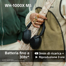Sony WH-1000XM5 Custodia Rigida |Cuffie Wireless Over-Ear, Noise Cancelling di Nuova Generazione con Spatial Audio, Fino a 30 Ore di Batteria, Bluetooth, Black