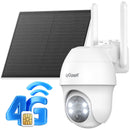 ieGeek 4G LTE Telecamera con SIM con Batteria, 2K 3MP Telecamera 4G con Pannello Solare, Telecamera Esterno Senza Fili, Rilevamento PIR ieGeek
