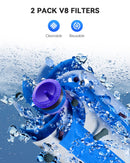 Batteria  Dyson V8, 8000mAh Batteria di Ricambio per Dyson V8 Absolute Fluffy Animal SV10 Motorhead Slim Fluffy Total Clean Extra con 2  Filtri morpilot