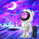 Proiettore Cielo Stellato Astronaut con Luna - 17 Modalità di Illuminazione Aurora, Lampada Aurora Boreale Modalità Festa, Telecomando con Timer, Decorazione per la Camera per Bambini e Adulti MYSTILUCK