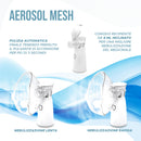 Aerosol Portatile Silezioso Mesh Ultrasuoni Adulti Bambini Usb-C Ricaricabile 2 velocità Termometro Digitale Apparecchio macchina Aerosol Nebulizzatore Lavaggio Nasale 2 Maschere un Boccaglio B.E.A. Store