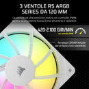 CORSAIR NAUTILUS 360 RS ARGB Raffreddatore CPU a Liquido – 360mm AIO – Connessione Diretta alla Scheda Madre – Intel LGA 1851/1700, AMD AM5/AM4 – 3x RS120 ARGB Ventilatori Inclusi – Bianco Corsair