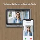 EZVIZ Campanello Digitale con Schermo Tattile a Colori da 4,3'' Videocitofono Senza Fili con Batteria Ricaricabile da 4600 mAh, Rilevamento del Movimento PIR, Audio Bidirezionale, Modello CP4