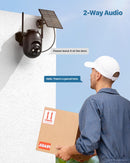 SIIOOE Telecamera WiFi Esterno senza Fili Solare: 2K Telecamera Batteria Visione Notturna Colori - Videocamera Sorveglianza Esterno Rilevamento Umano Pir Videosorveglianza IP66 SIIOOE