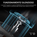 CORSAIR NAUTILUS 360 RS ARGB Raffreddatore CPU a Liquido – 360mm AIO – Connessione Diretta alla Scheda Madre – Intel LGA 1851/1700, AMD AM5/AM4 – 3x RS120 ARGB Ventilatori Inclusi – Bianco Corsair