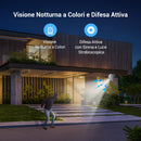 EZVIZ Telecamera Wi-Fi Esterno 2K+, Telecamera Motorizzata per Esterni con Copertura a 360°, Visione Notturna a Colori, Rilevamento di Persone/Veicoli, Tracciamento Zoom Auto, Alexa/Google, C8c 4MP EZVIZ