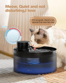 Fontanella per Gatti Senza Fili: Fontana per Gatti con Sensore di Movimento - 3.2L Fontanella Gatto - Dispenser Acqua gatto 4200 mAh Batteria - Distributore Acqua Ricaricabile - Nero GIOTOHUN