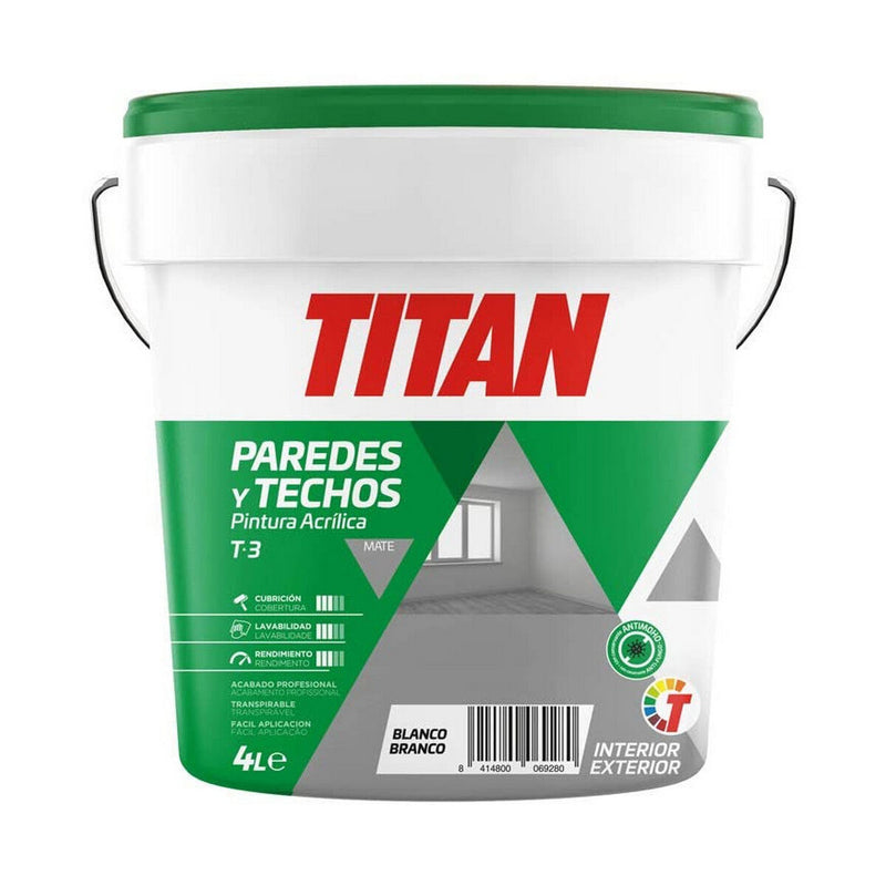 Pittura Titan 123000304 Bianco 4 L-0