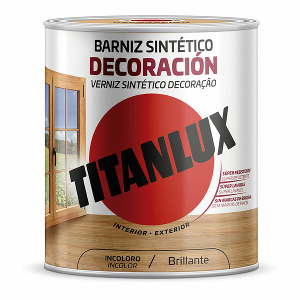 Vernice sintetica Titanlux m10100004 Decorazione Luminoso Incolore 4 L-0