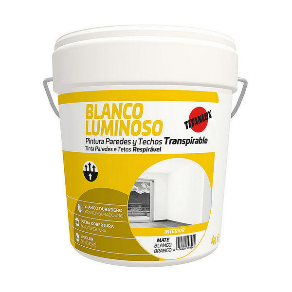 Pittura Titan 4 L Bianco-0