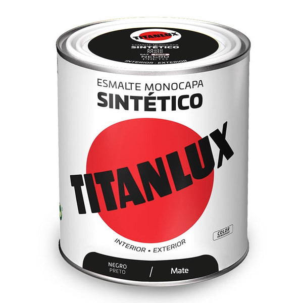 Smalto sintetico Titanlux 5809006 Nero 750 ml-0