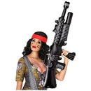 Mitraglietta Militare 110 cm Gonfiabile Nero-0