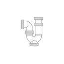 Sifone del lavandino Mirtak PVC-0