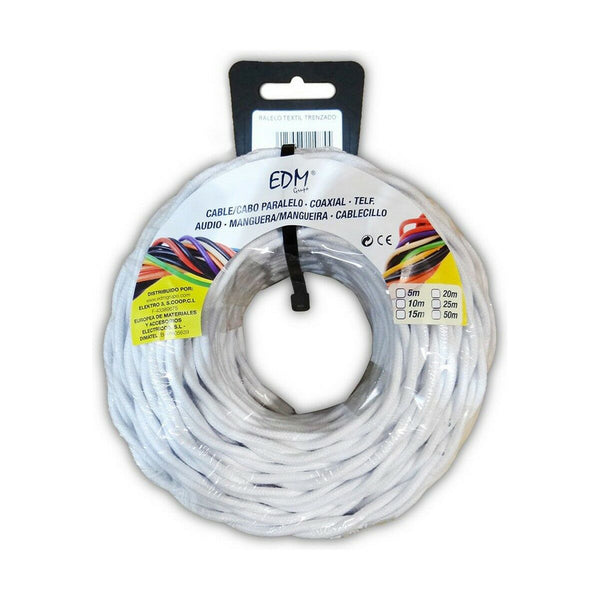 Cavo EDM 2 x 1 mm Bianco 5 m-0