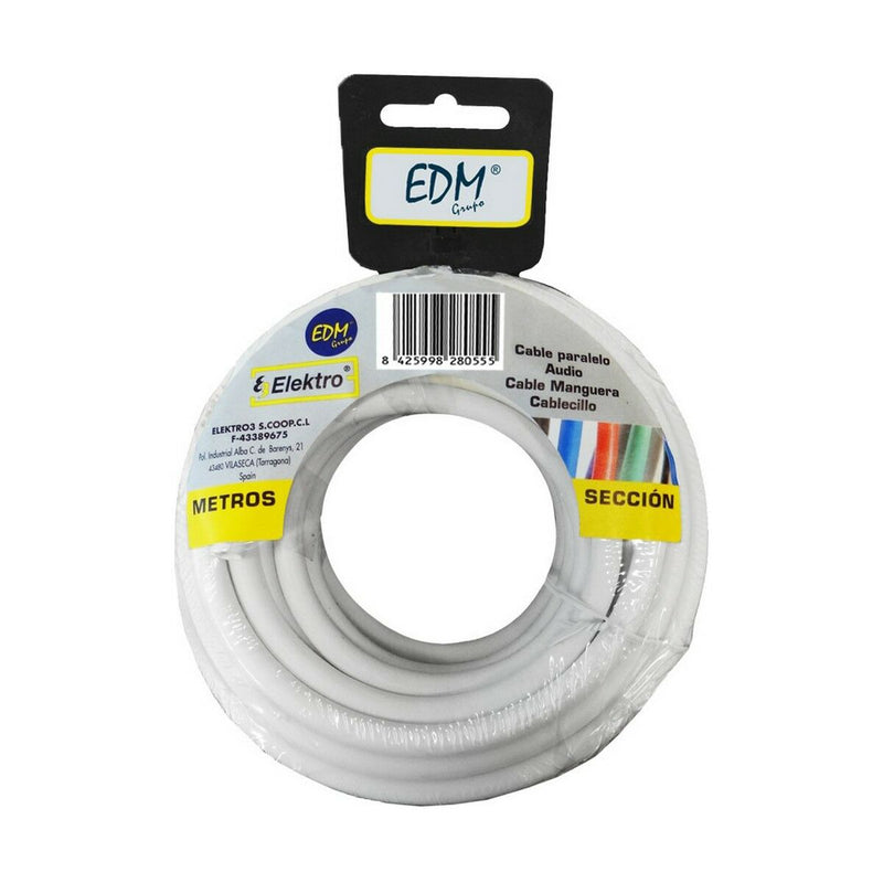 Cavo EDM 2 x 1 mm Bianco 25 m-0