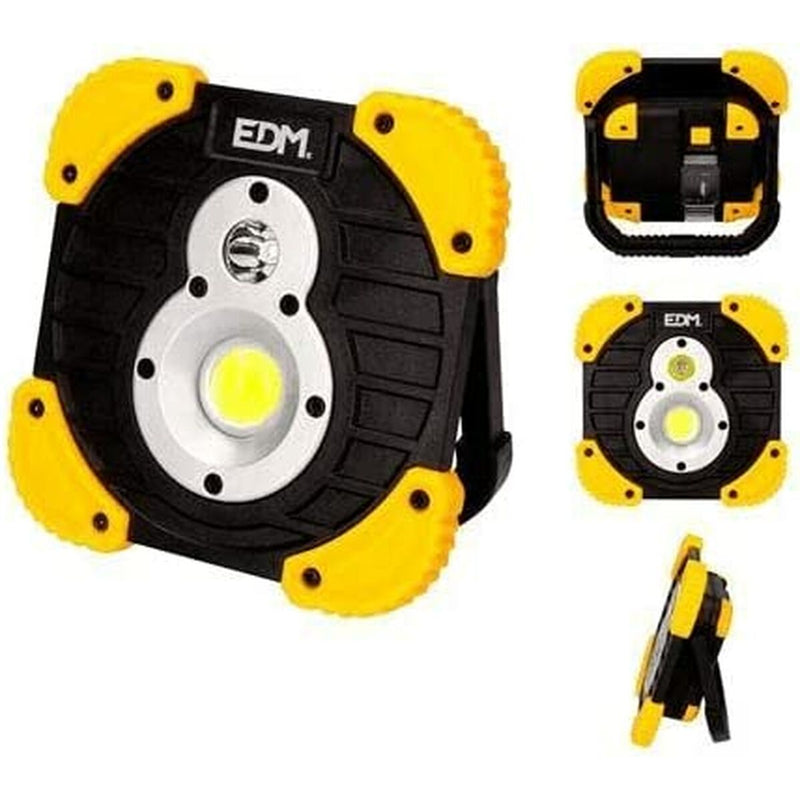 Torcia LED EDM XL Faretto Ricaricabile Giallo 15 W 250 Lm-1