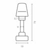 Stampella a maniglia EDM 10098 Con lo sblocco Zamak 78 x 6 mm-2