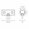 Battistrada EDM CLL/104 rd18 Acciaio 45,2 x 15 mm (2 Unità)-2