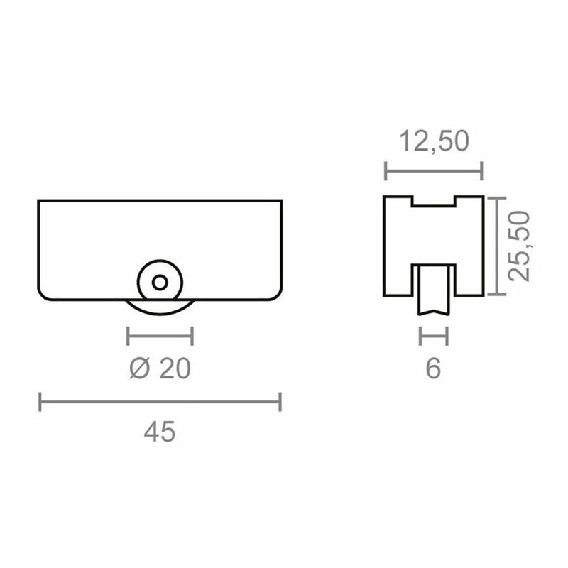 Battistrada EDM Inasa 162 rd16 Acciaio 45 x 25,5 mm (2 Unità)-2